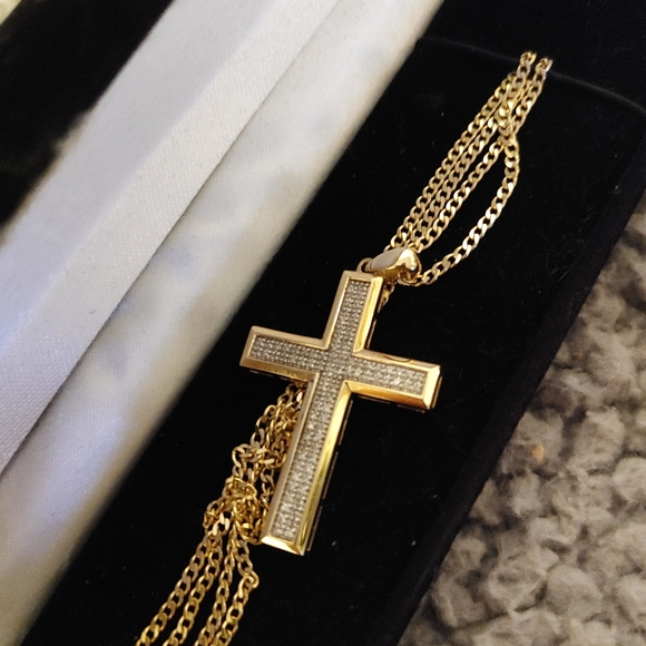 Kay Jewelers Accessories Kay Jewelers Gold Cross Necklace Poshmark